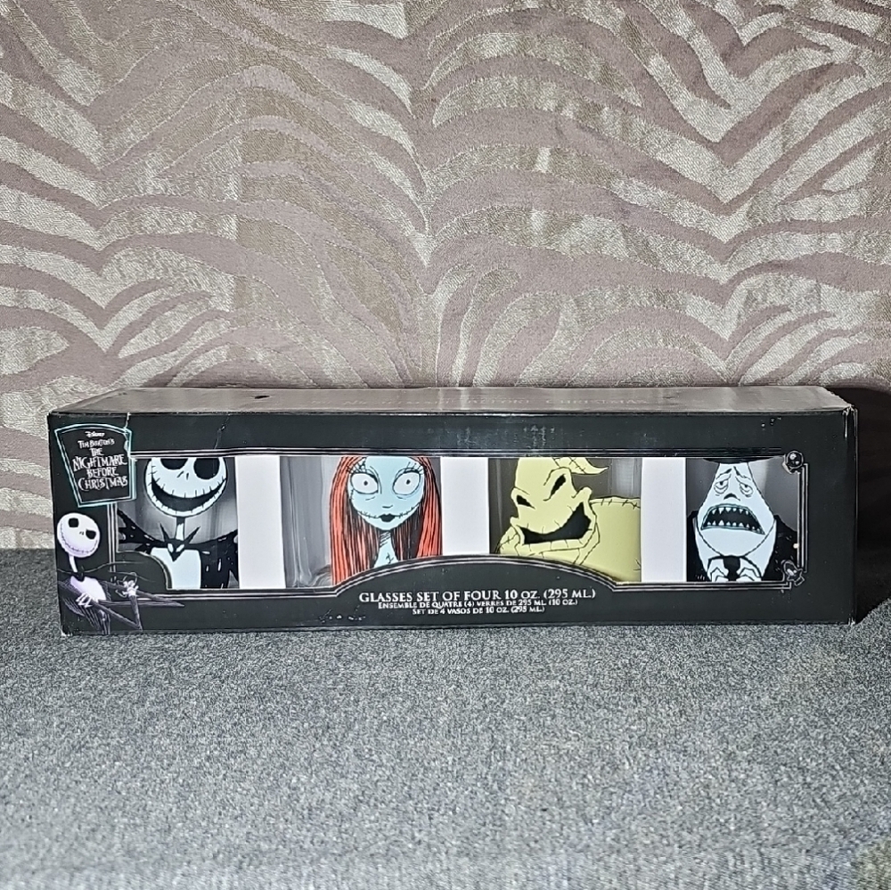 Nightmare Before Christmas 10 Ounce Glass Set